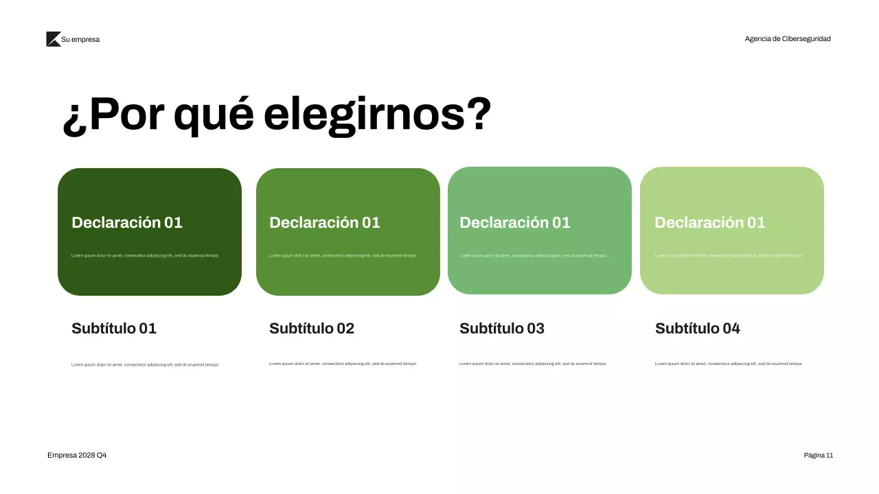 Presentación de la ciberseguridad moderna de Black Green