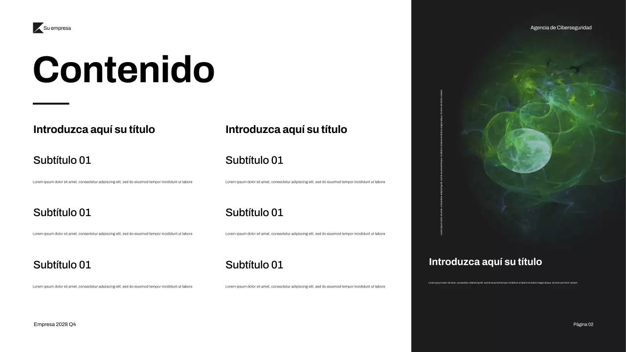 Presentación de la ciberseguridad moderna de Black Green