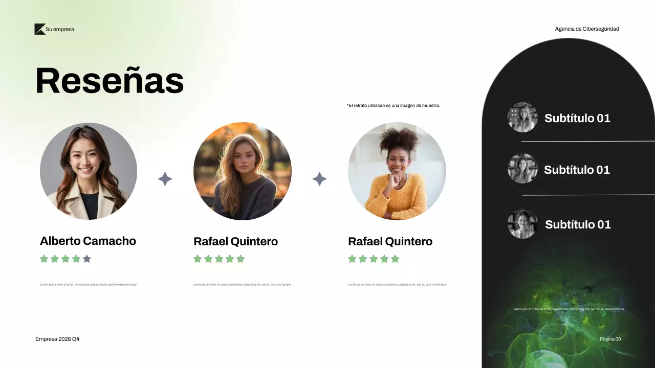 Presentación de la ciberseguridad moderna de Black Green