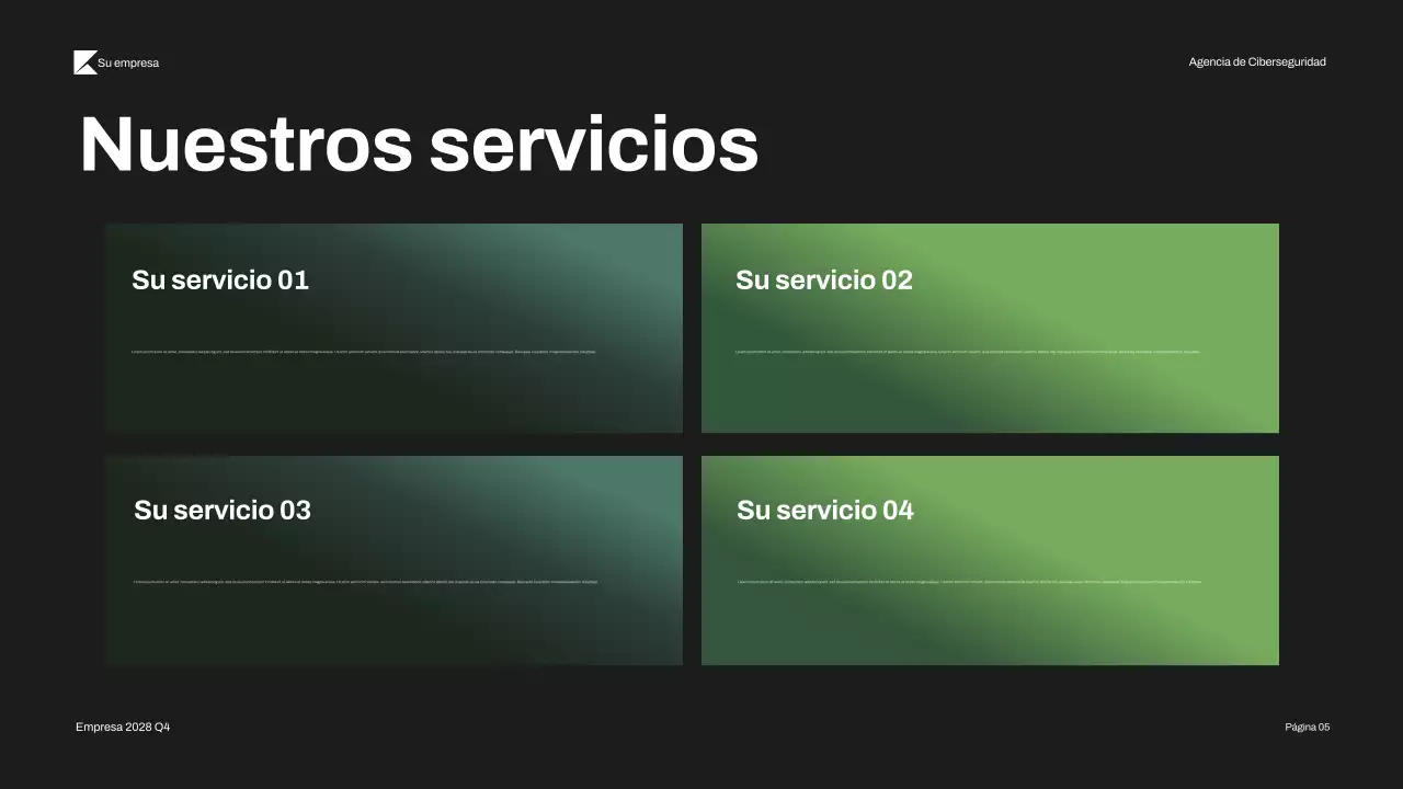 Presentación de la ciberseguridad moderna de Black Green