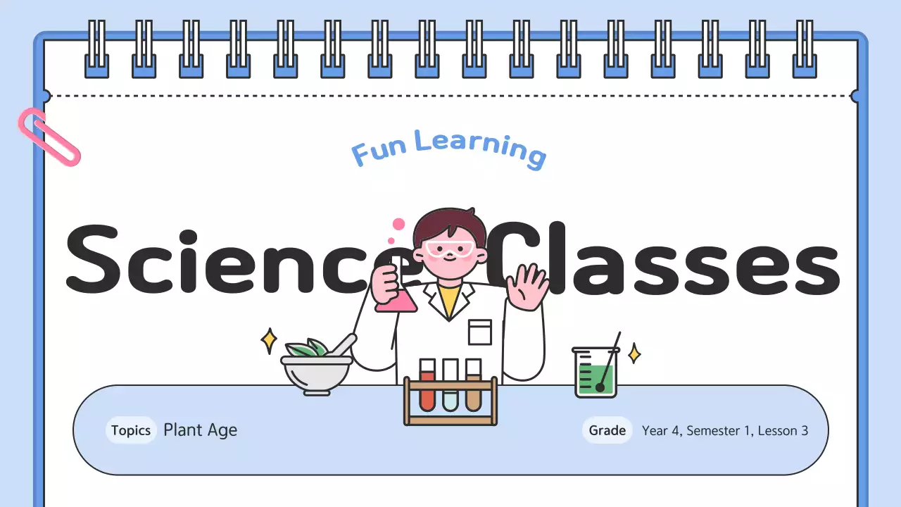 Recursos didácticos de ciências com peluche azul claro