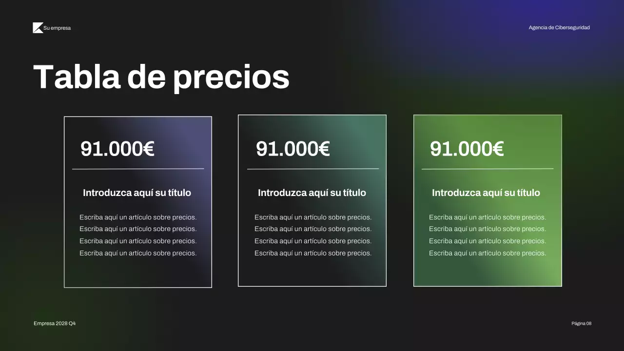 Presentación de la ciberseguridad moderna de Black Green