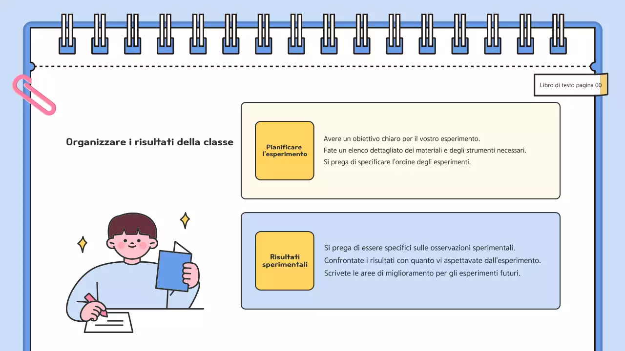 Risorse didattiche per la scienza con coccodrillo azzurro
