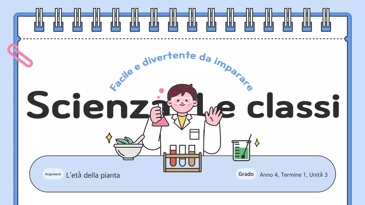 Risorse didattiche per la scienza con coccodrillo azzurro