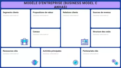 plan d'affaires moderne bleu