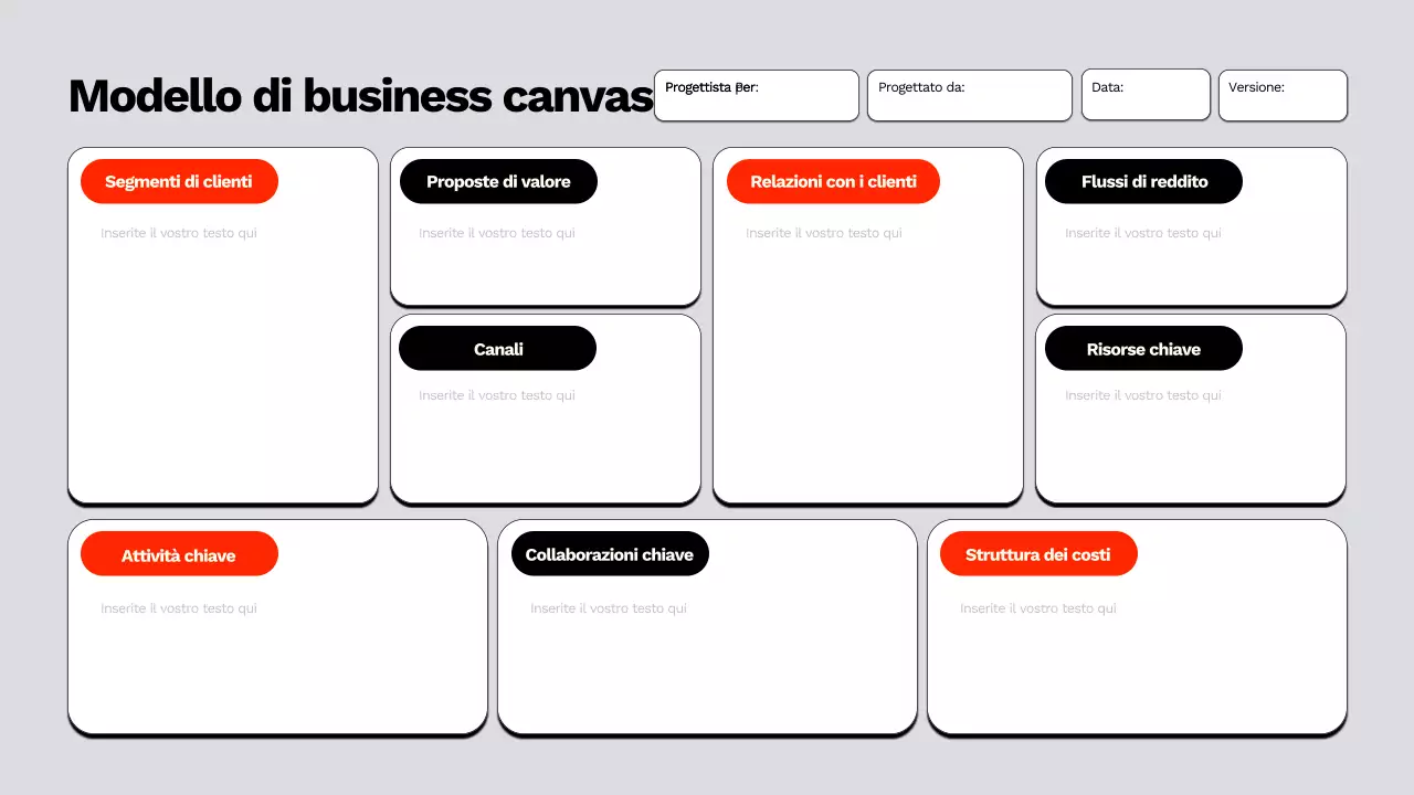 business plan grigio moderno