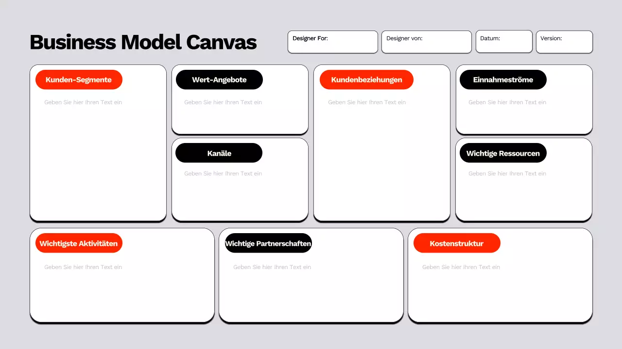 grauer moderner Businessplan