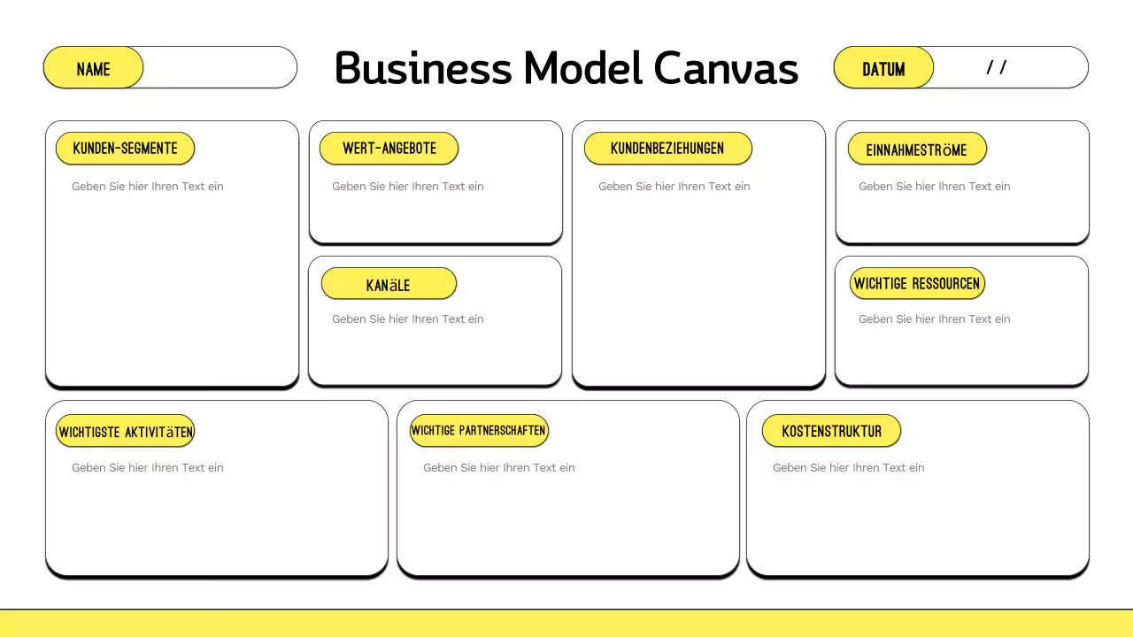 yellow modern business plan