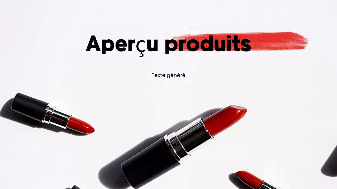 catalogue de produits moderne et rouge promotionnel