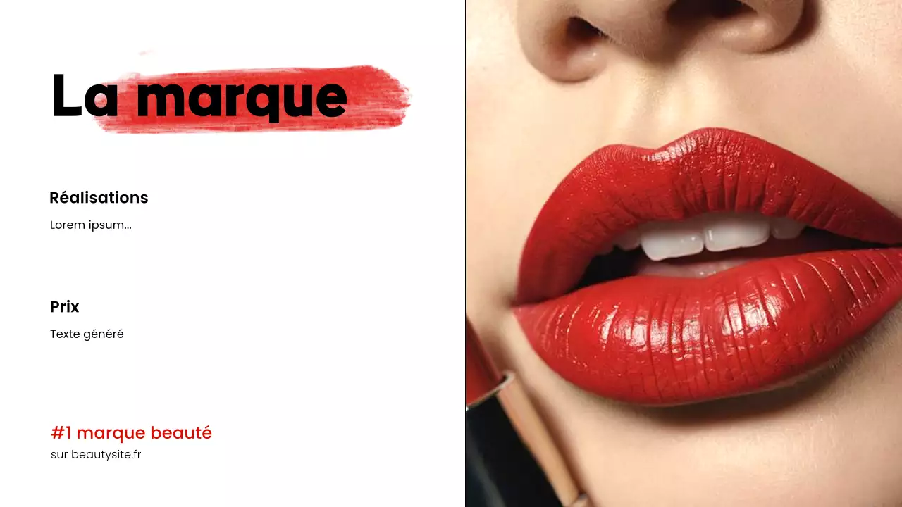 catalogue de produits moderne et rouge promotionnel