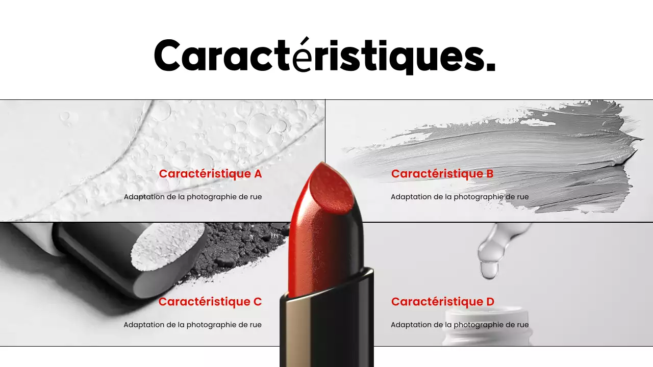 catalogue de produits moderne et rouge promotionnel