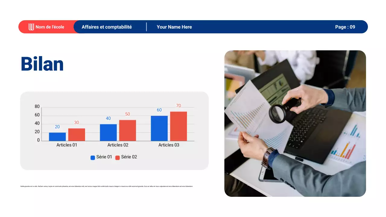 Matériel de présentation de l'enseignement général moderne