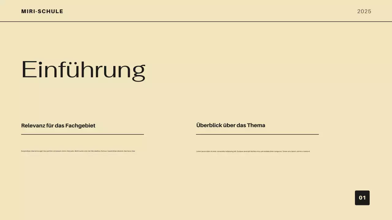 orange moderne akademische einführung bildungsgang präsentation