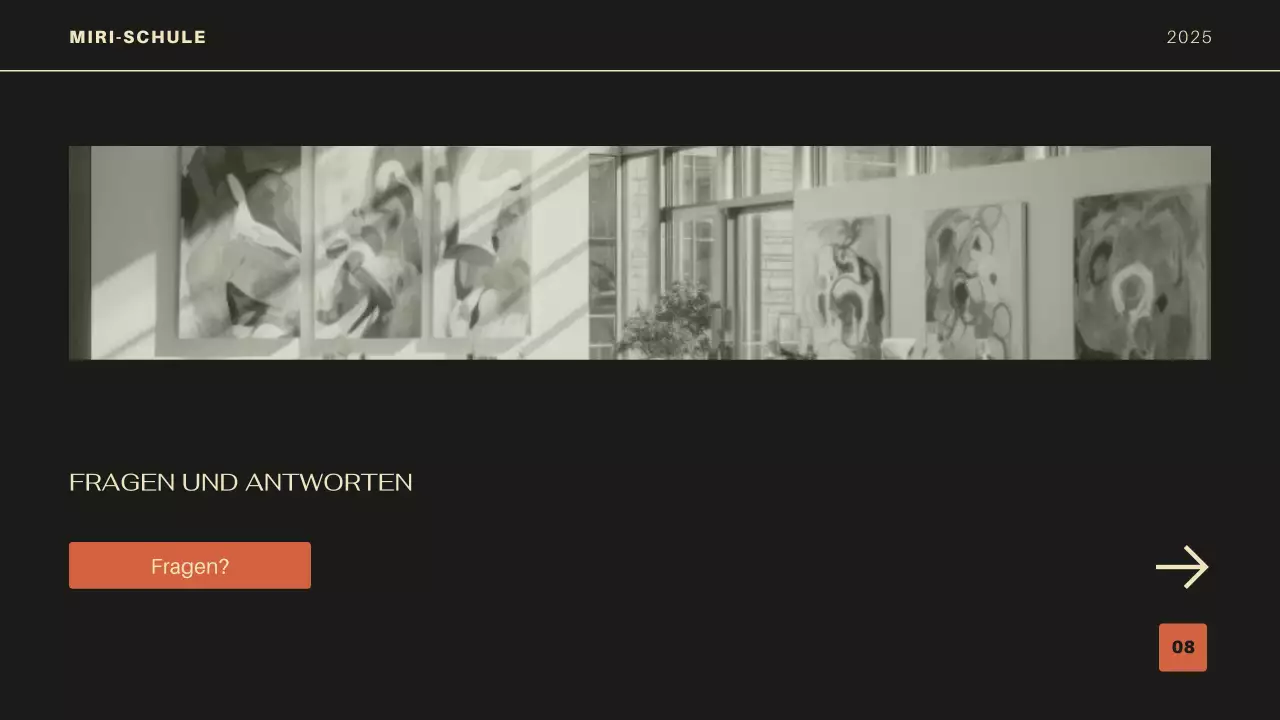 orange moderne akademische einführung bildungsgang präsentation