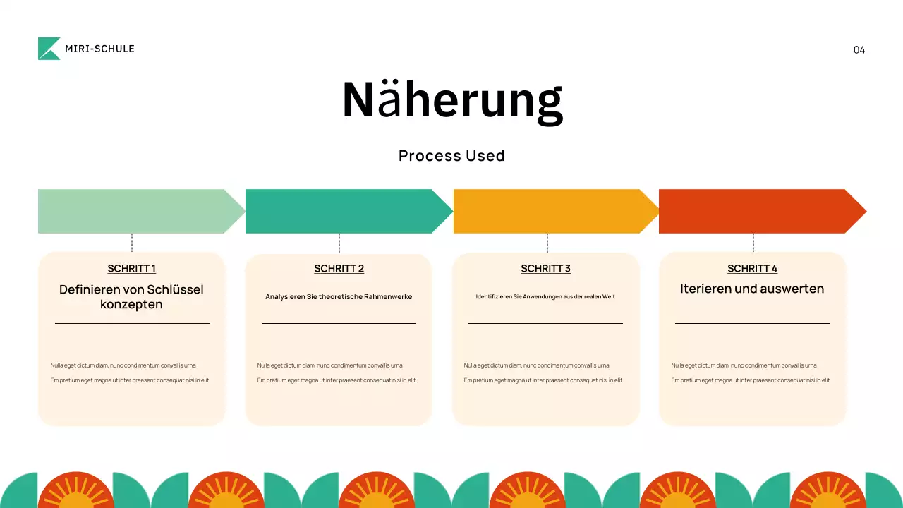 grüner geometrischer Studiengang