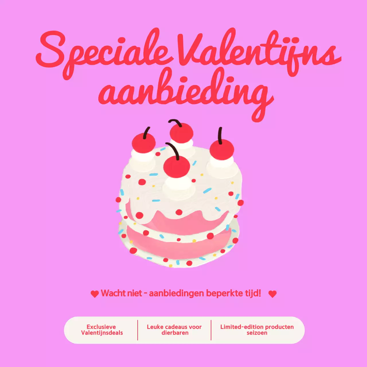 Roze retro Valentijnsuitverkoop