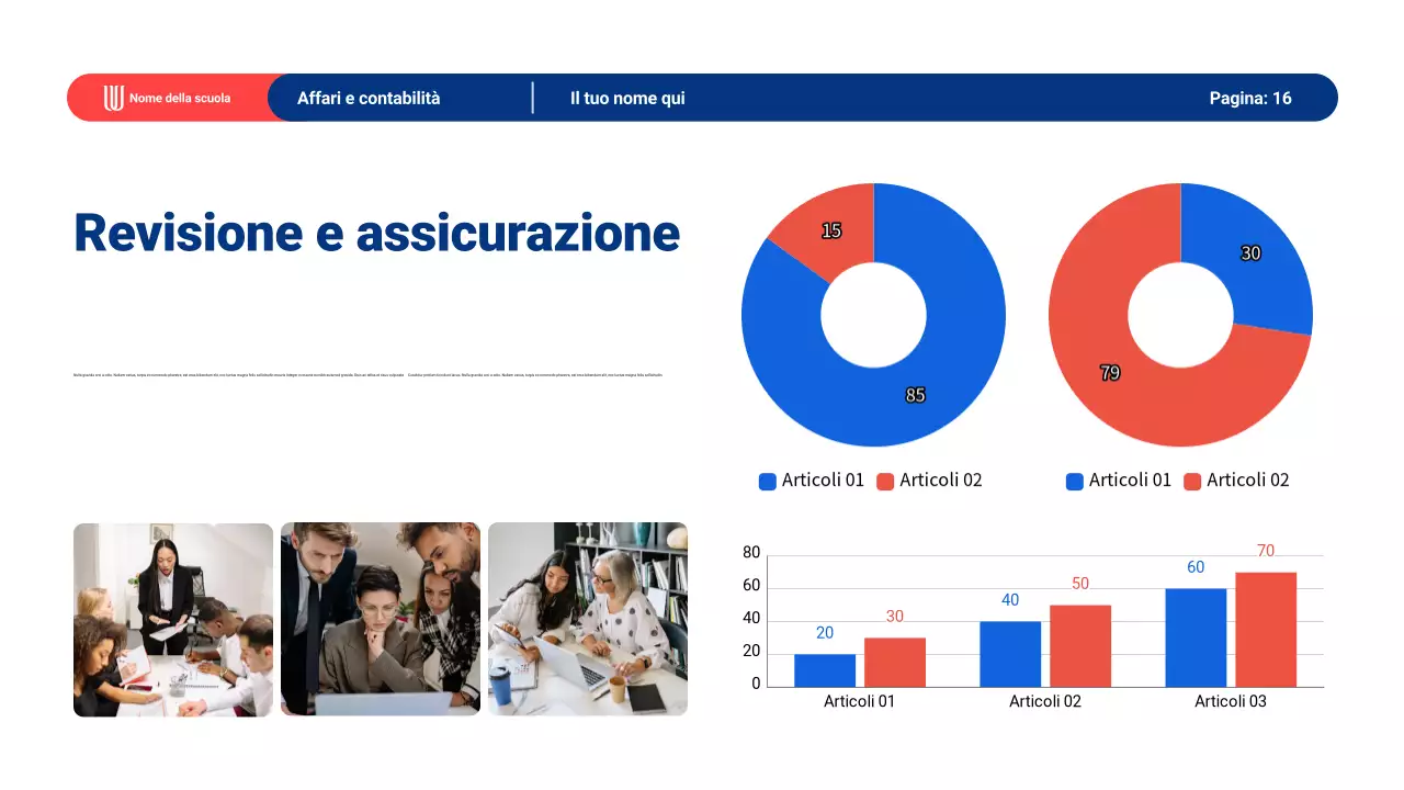 Materiale di presentazione dell'apprendimento generale moderno
