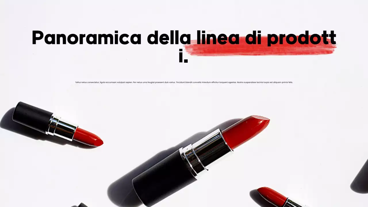 promozione del catalogo prodotti rosso moderno