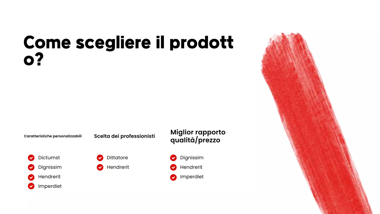 promozione del catalogo prodotti rosso moderno