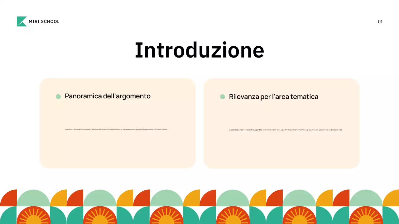 corso accademico verde geometrico