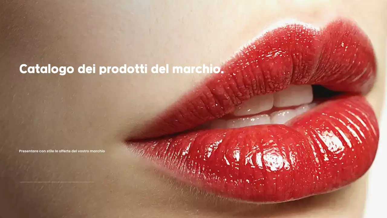 promozione del catalogo prodotti rosso moderno