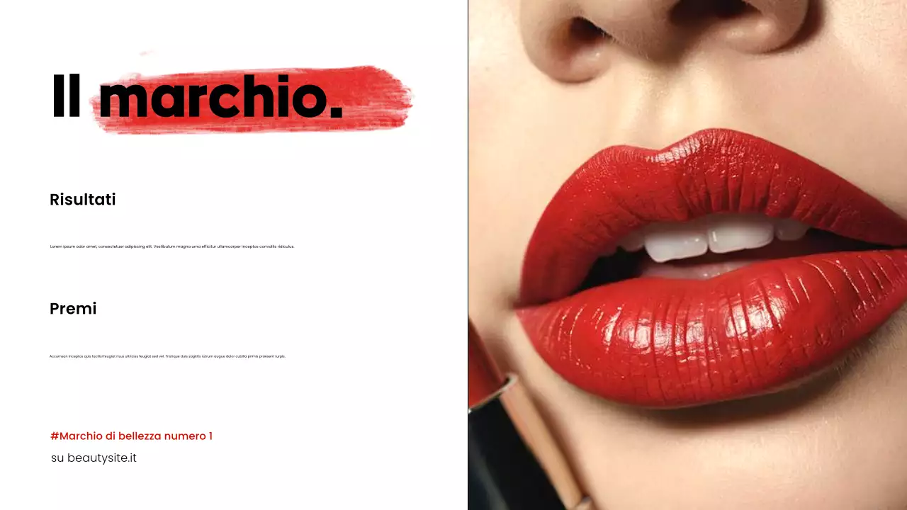 promozione del catalogo prodotti rosso moderno