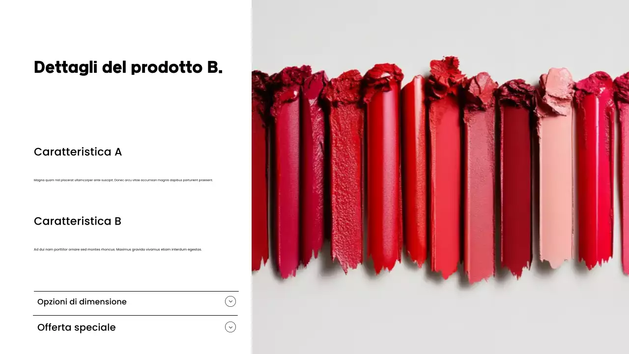promozione del catalogo prodotti rosso moderno