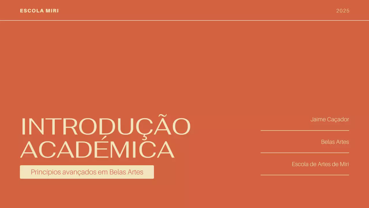 orange modern academic introduction education course presentation