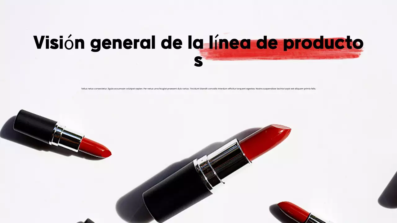 promoción del catálogo de productos red modern