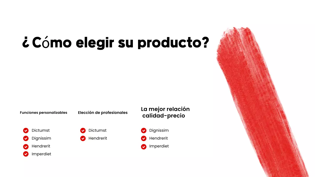 promoción del catálogo de productos red modern