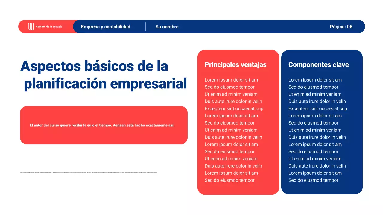 Material de presentación del Aprendizaje General Moderno