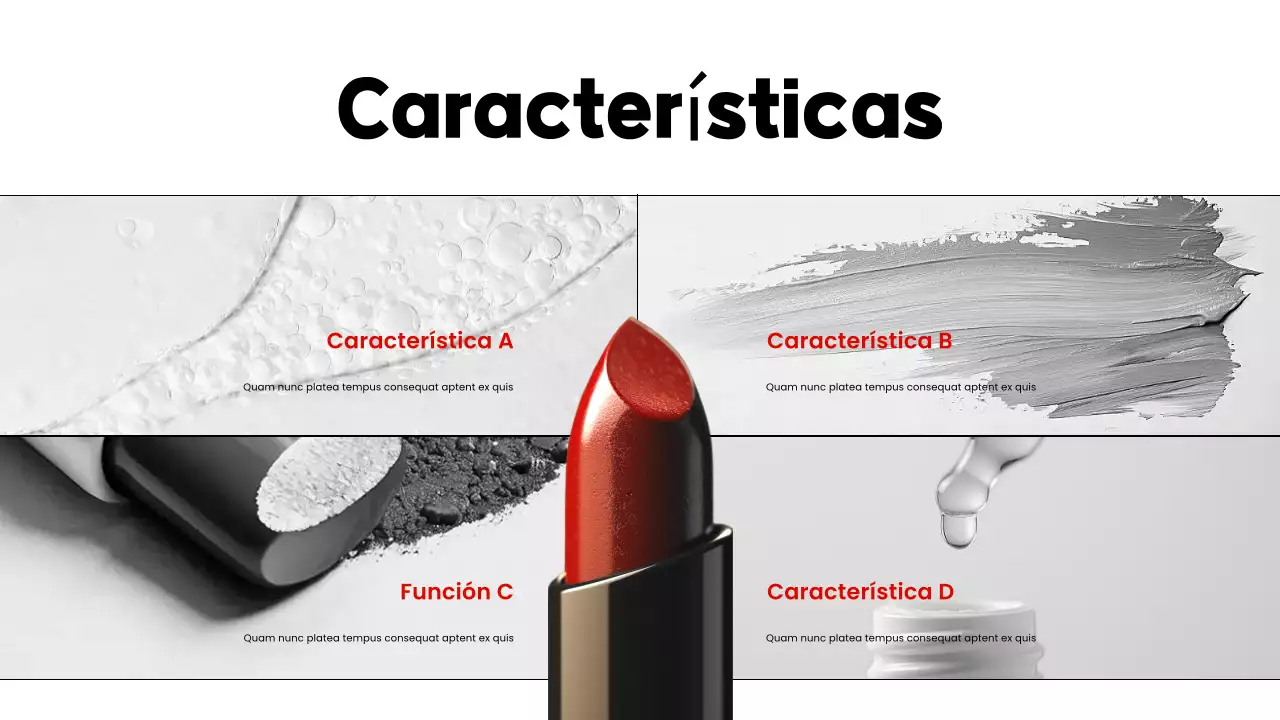promoción del catálogo de productos red modern