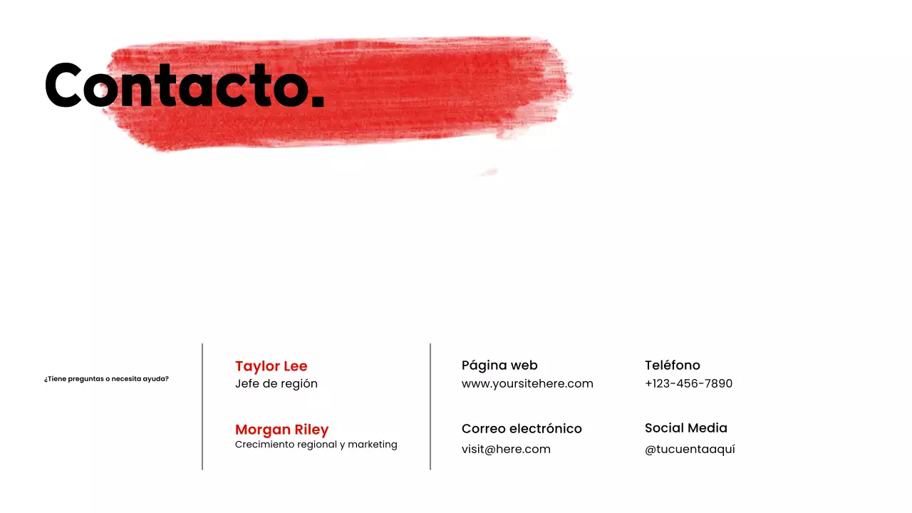 promoción del catálogo de productos red modern