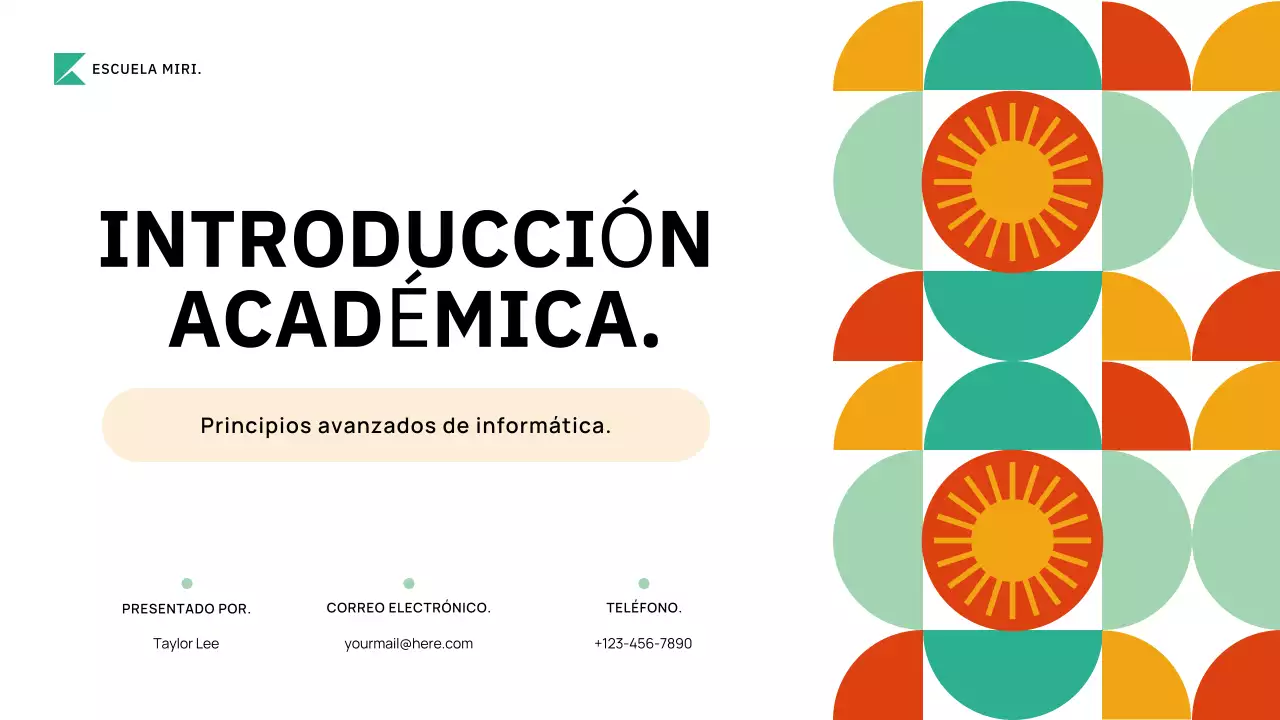 curso académico de geometría verde