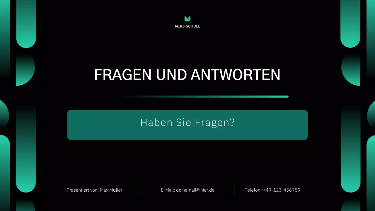 Grüner moderner Computerkurs Präsentation