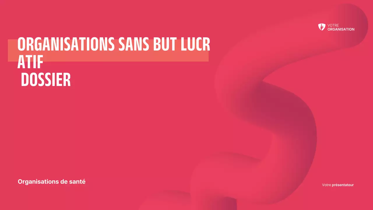 Dossier sur les organisations à but non lucratif