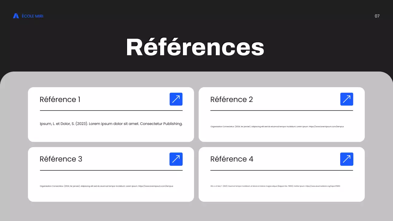 cours de marketing moderne bleu