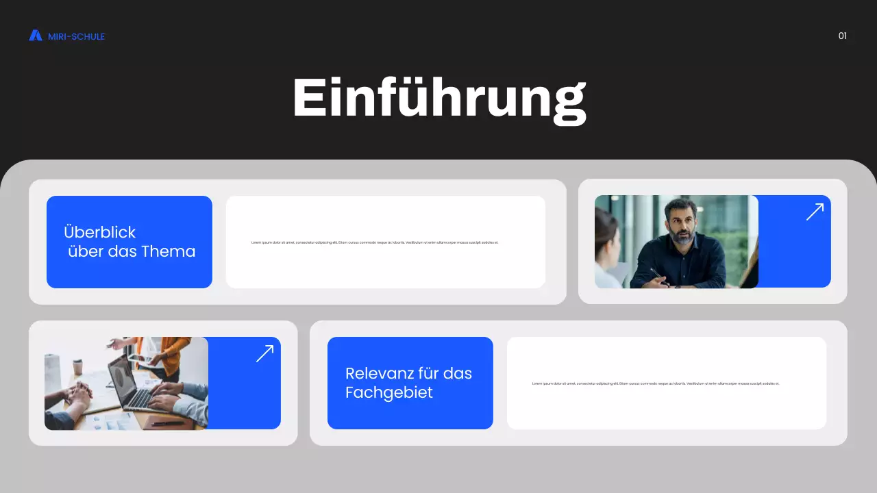 blue modern marketing Kurs