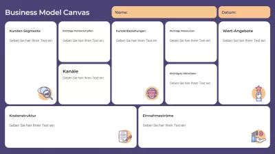 lila modern business plan vorlage