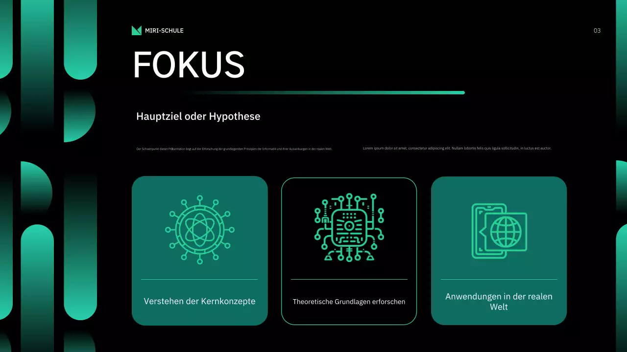 Grüner moderner Computerkurs Präsentation