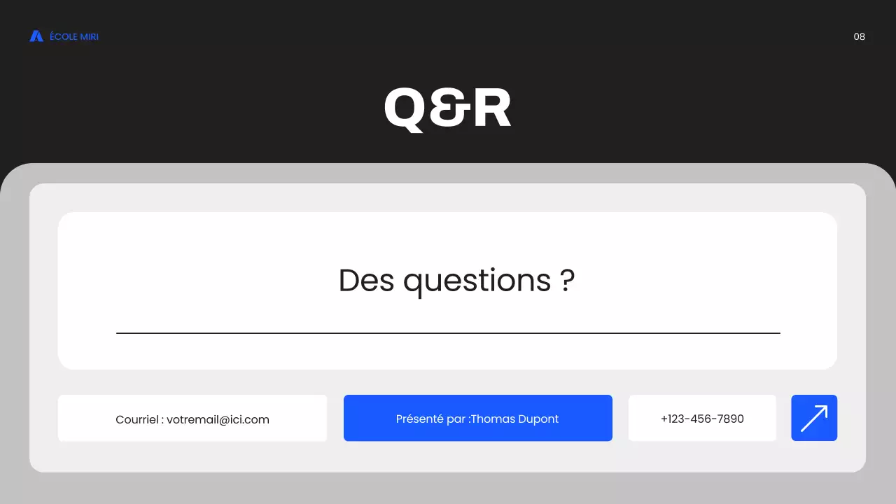 cours de marketing moderne bleu