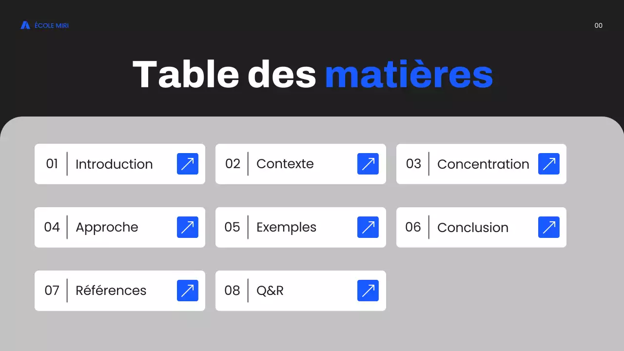 cours de marketing moderne bleu