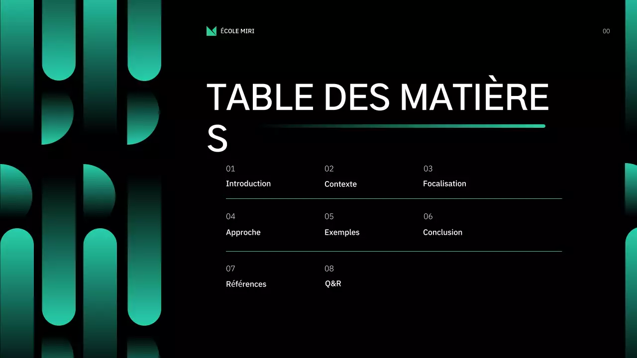 présentation du cours d'informatique moderne verte