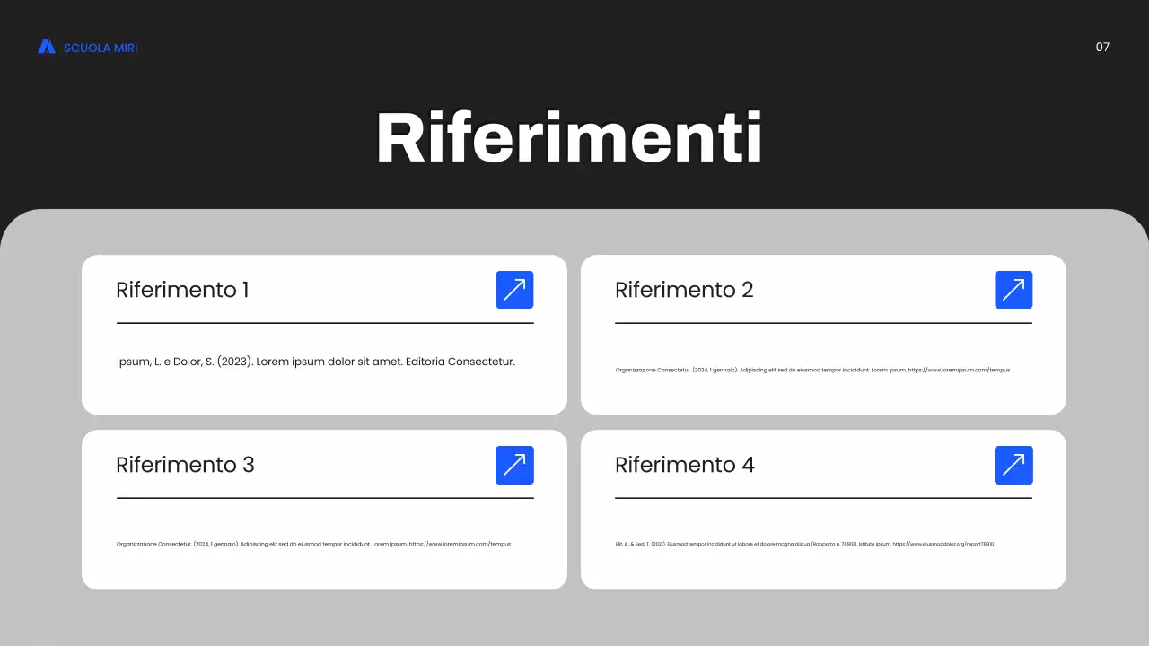 corso di marketing moderno blu