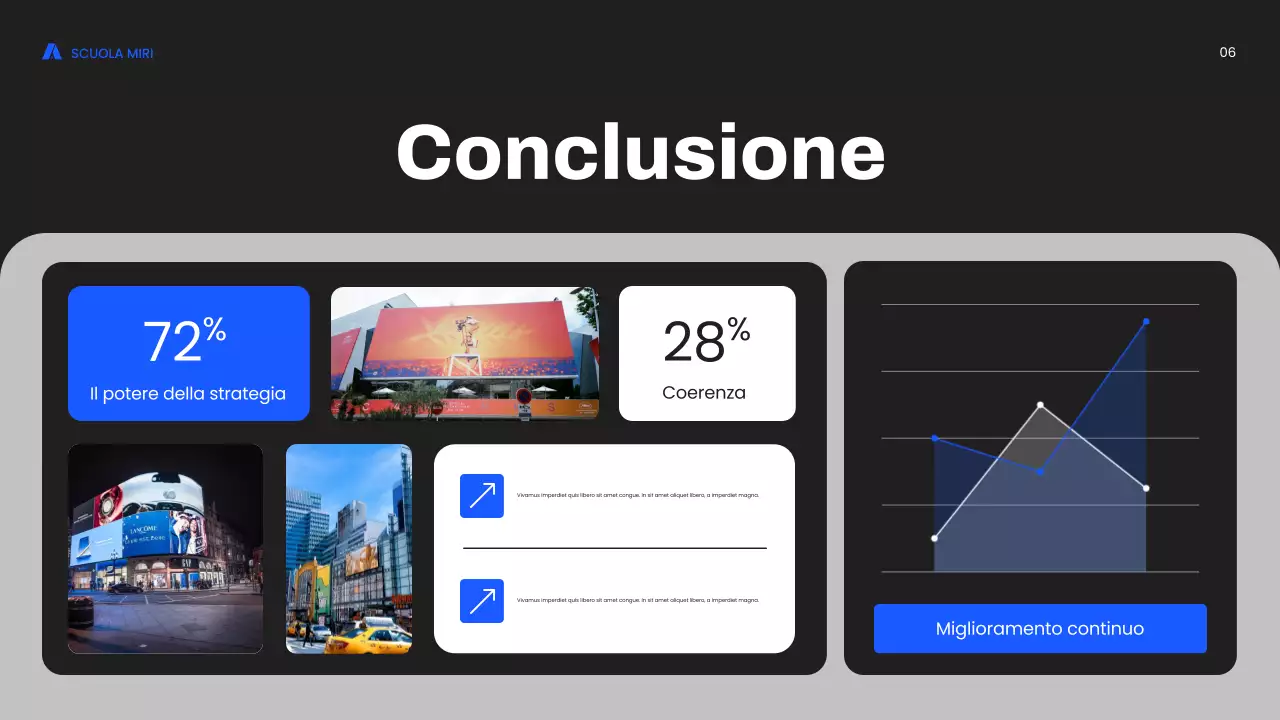 corso di marketing moderno blu