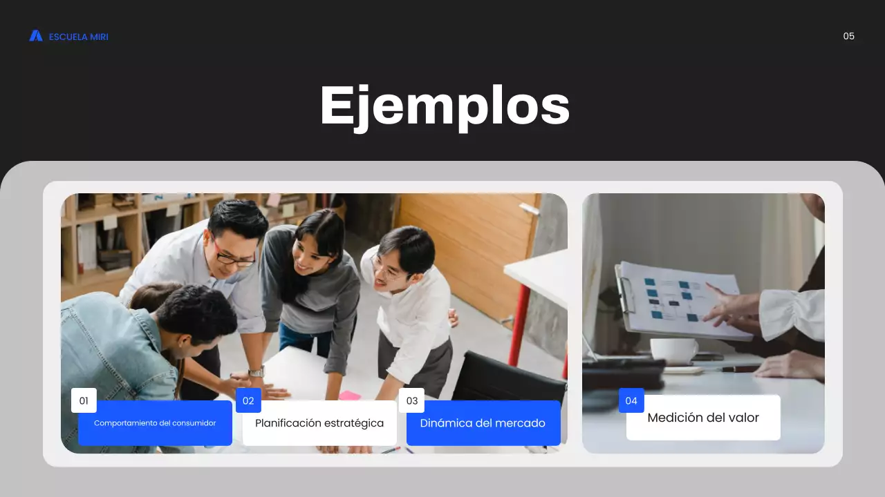 curso de marketing blue modern