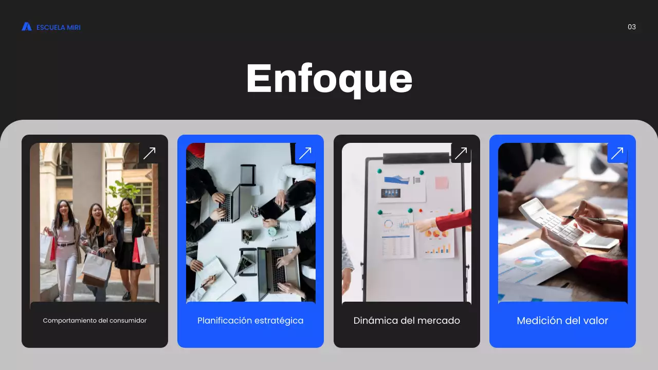 curso de marketing blue modern