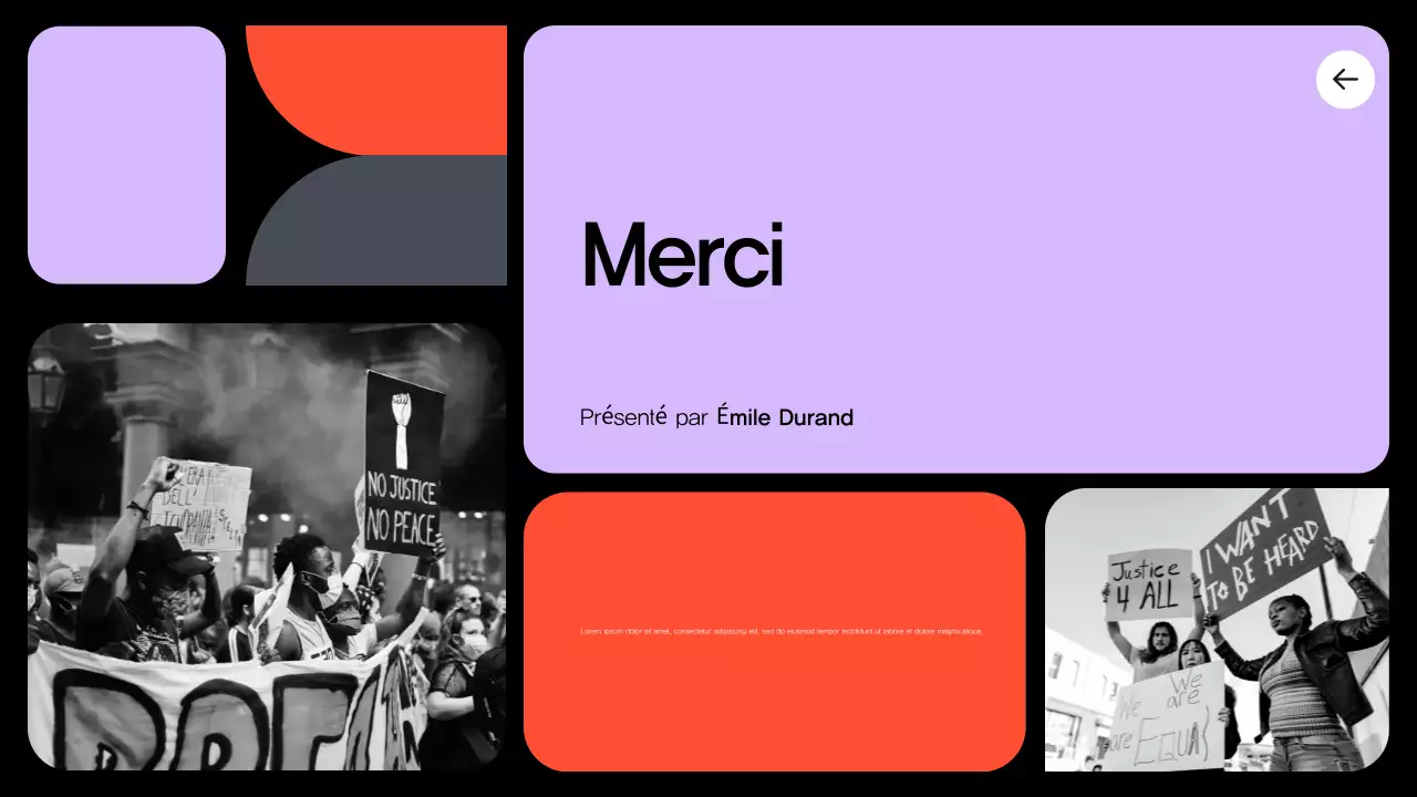 annonce civile moderne de couleur pourpre