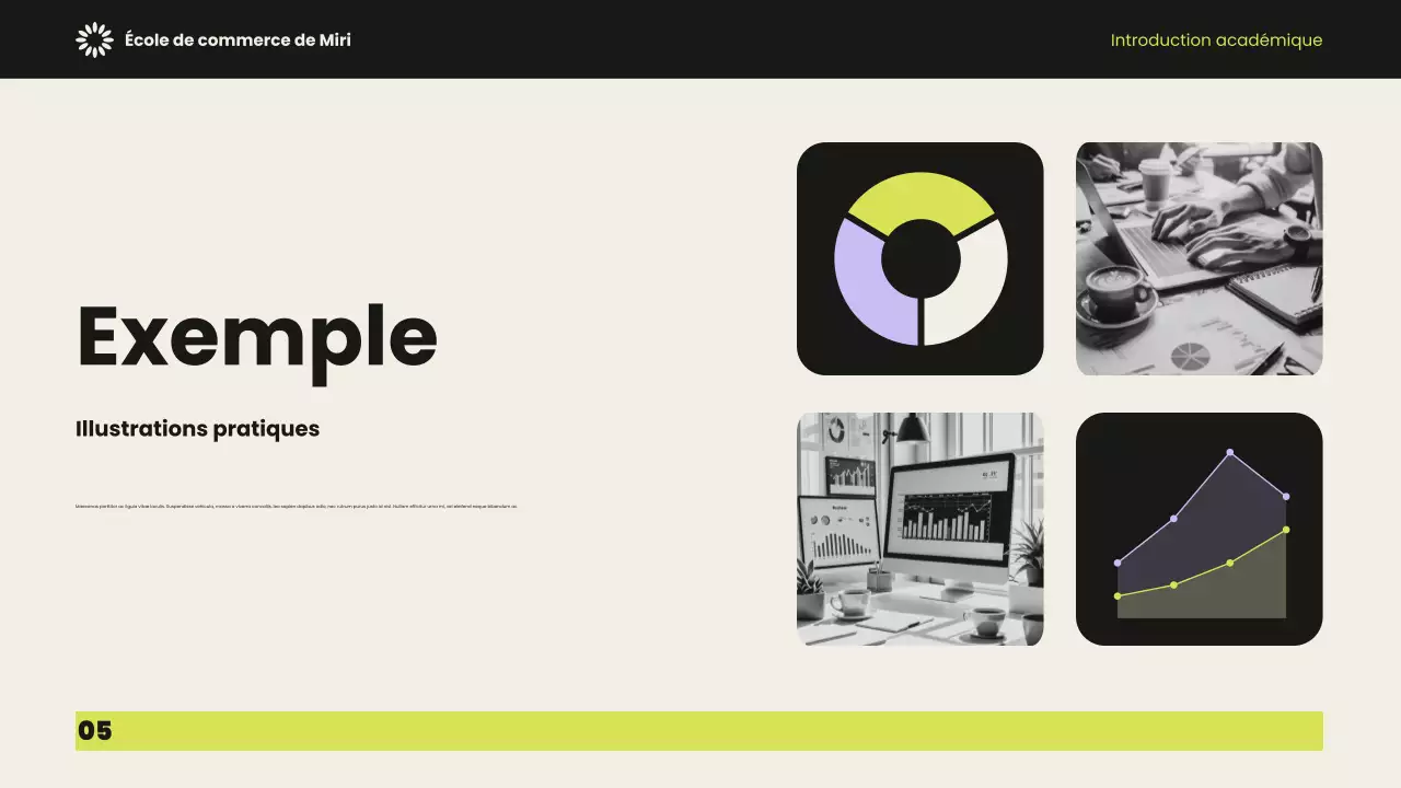 Présentation de l'introduction académique