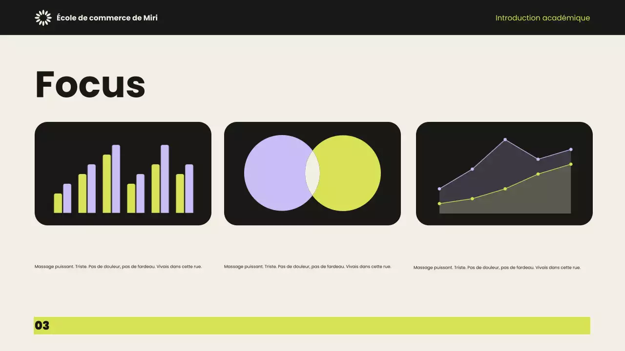 Présentation de l'introduction académique
